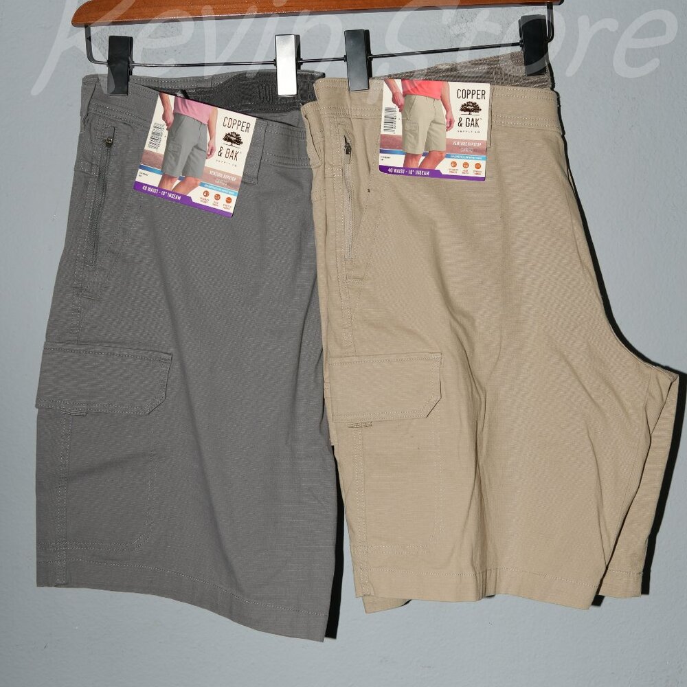 2 pairs Copper & Oak‎ Men's Cargo Shorts. Price is for 2